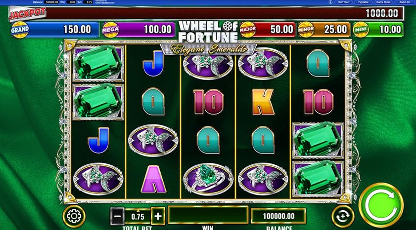 Wheel of Fortune Elegant Emeralds Slot fun888reward.comwp-admin